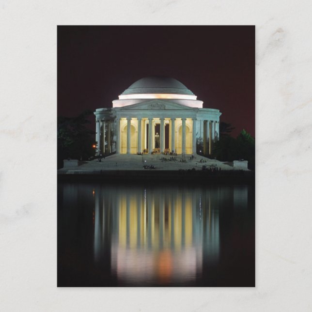 Jefferson Memorial Postkarte (Vorderseite)
