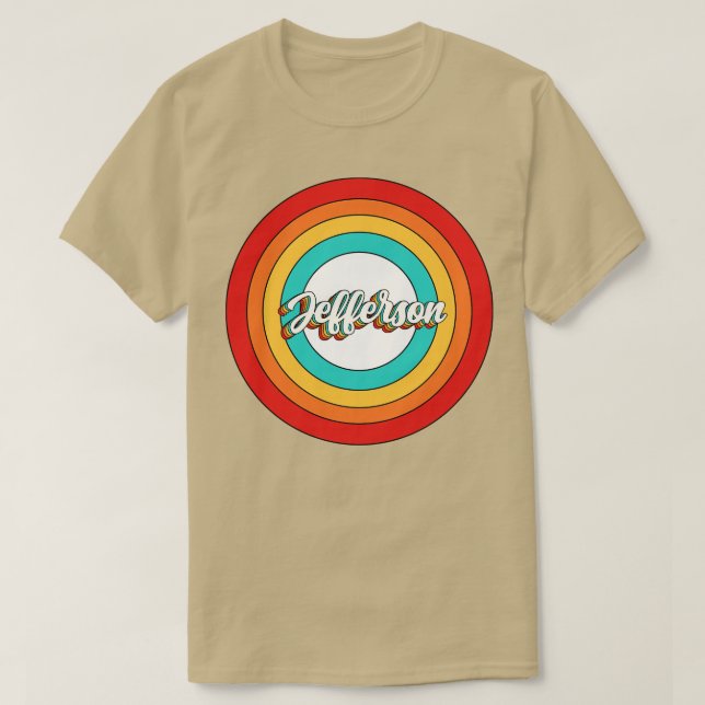 Jefferson Name Shirt Vintag Jefferson Circle (Design vorne)