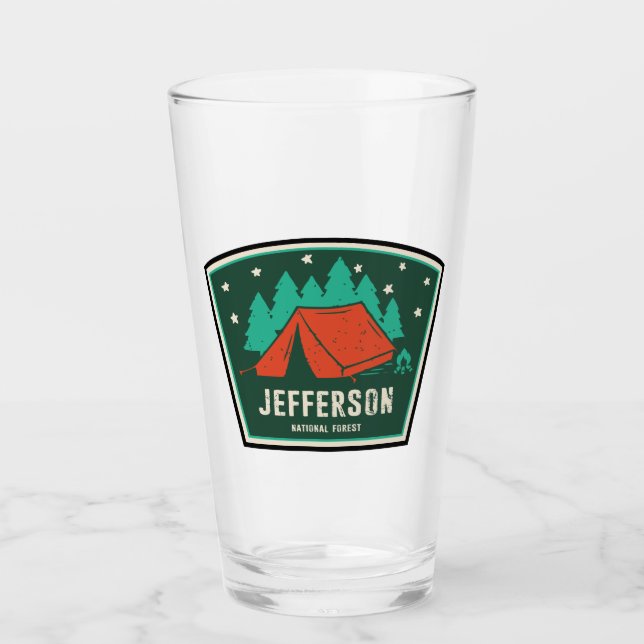 Jefferson National Forest Camping Glas (Vorderseite)