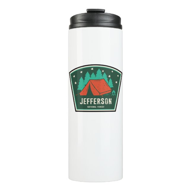 Jefferson National Forest Camping Thermosbecher (Vorderseite)