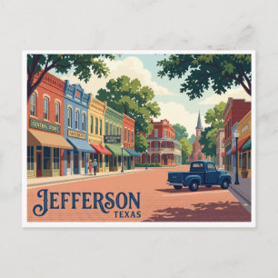 Jefferson Texas Postkarte