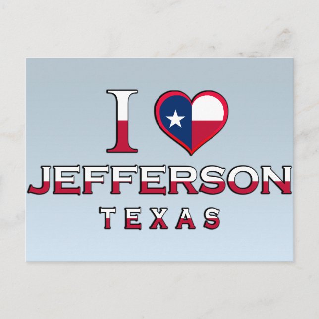 Jefferson �, Texas Postkarte (Vorderseite)
