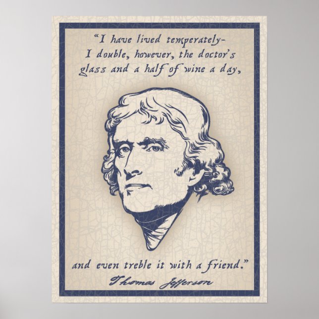 Jefferson - Wine Poster (Vorne)