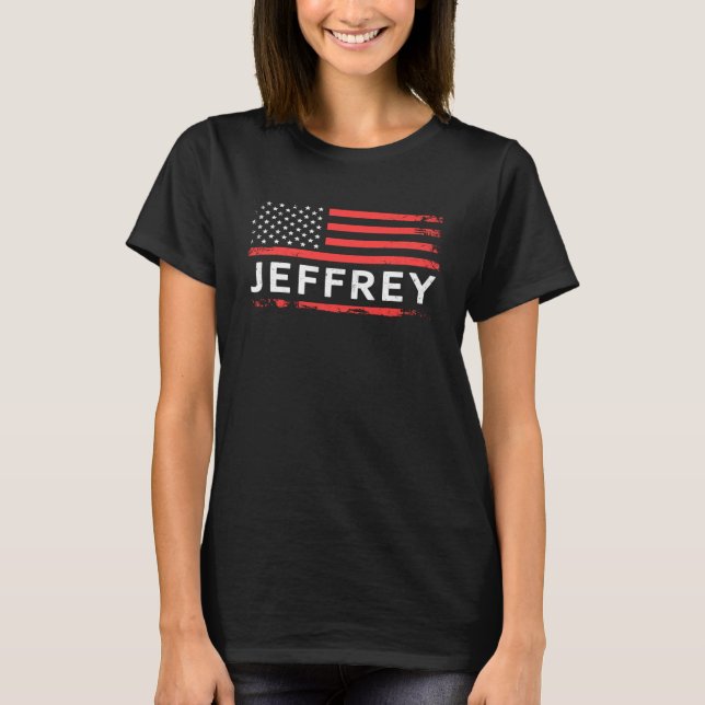 JEFFREY AMERICAN FLAG  FOR JEFFREY T-Shirt (Vorderseite)