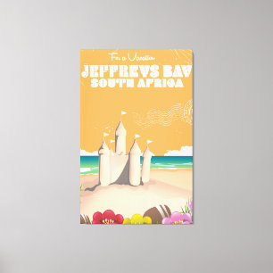 Jeffreys Bay Südafrika Vintage-Reiseposter Leinwanddruck
