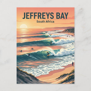 Jeffreys Bay Surfstrände Südafrika Postkarte