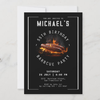 Jegliche "Age Barbecue Birthday Party" Einladung