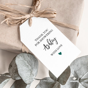 Jegliche Farbe danke, dass du sie mit Liebe gespül Geschenkanhänger