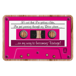Jegliche Farbe, die zu einem alten Retro-Kassetten Magnet