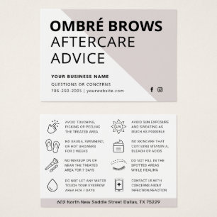 Jegliche farbige Ombre Pulver-Brows-Aftercare-Kart