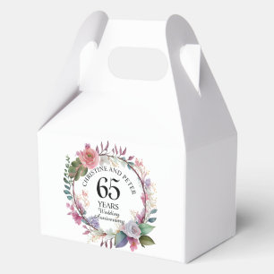 Jegliche Hochzeit (65) Eleganter Blumenjubiläum Geschenkschachtel
