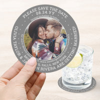 Jegliche Hochzeit speichert das Foto Datum grau un