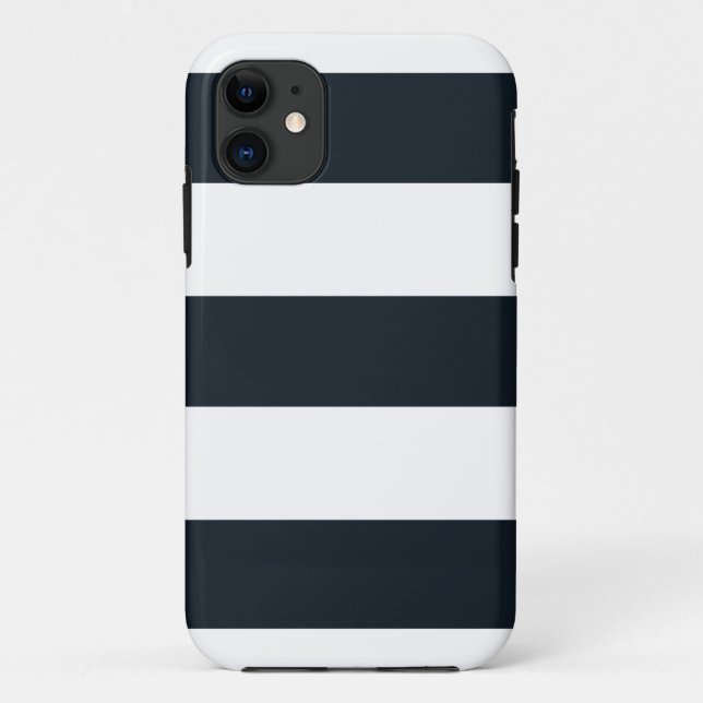 Jegliche Telefonzelle weiß und schwarz gestrichen Case-Mate iPhone Hülle (Rückseite)