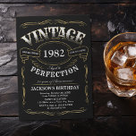 Jegliche Vintage Whiskey-Theme Geburtstagseinladun Einladung<br><div class="desc">Inspiriert mit klassischem Whiskey-Label,  ist dieser Vintage Schwarz-Gold-Spaß im Alter von bis zur Perfektion Erwachsenen-Geburtstagseinladung ideal für 30.,  40.,  50.,  60.,  70.,  80.,  90. oder jede andere Altersgeburtstagsfeier,  Überraschungs-Party oder andere Gelegenheiten! Stellen Sie es mit Ihren eigenen Text- und Party-Informationen ein.</div>