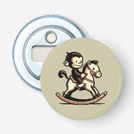 Jeglicher Farbaffe beim Rockpferd Flaschenöffner