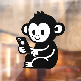 Jeglicher Farbmonkey Fensteraufkleber