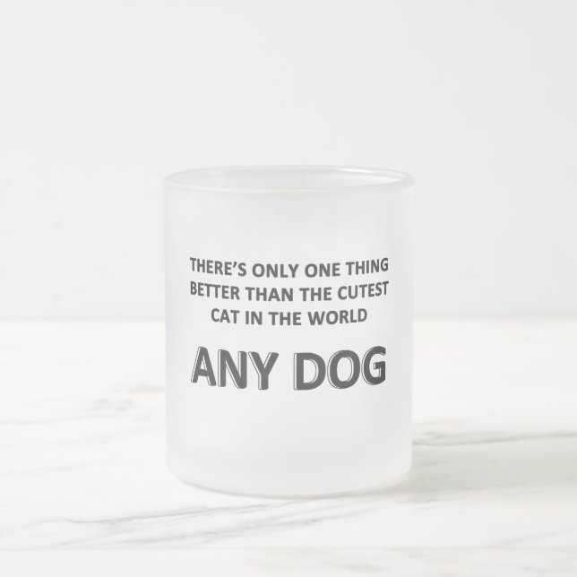 Jeglicher Hund Mattglastasse (Mittel)