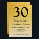 Jeglicher Schwarz-Gold-Glitzer Sparkle Ombre Gebur Einladung<br><div class="desc">Feiern Sie Ihren Geburtstag mit dieser glänzenden Black and Gold Glitzer Sparkle Ombre Birthday Card Einladung.</div>