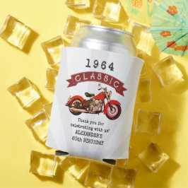 Jeglicher Vintager Motorradfahrer zum Geburtstag Dosenkühler