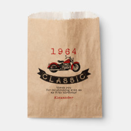Jeglicher Vintager Motorradfahrer zum Geburtstag Geschenktütchen