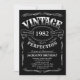 Jeglicher Vintager Whiskey zum Geburtstag Einladung (Vorderseite)