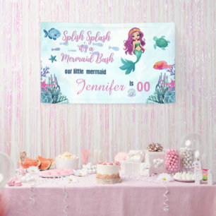Jegliches Alter Splish Splash Meerjungfrau Bash Mä Banner