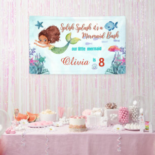 Jegliches Alter Splish Splash Meerjungfrau Bash Mä Banner