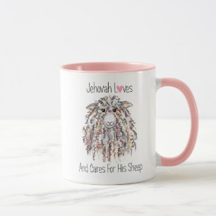 "Jehova liebt und sorgt für seine Schafe" Tasse