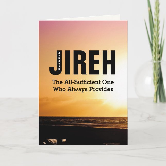 JEHOVAH JIREH Custom Inspiration Card Karte (Vorderseite)
