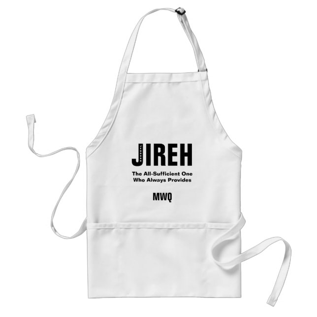 Jehovah Jireh Personalisiert Christlich Schürze (Vorne)