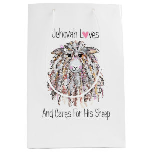 "Jehovah Lieben seine Schafe" Mittlere Geschenktas Geschenktüte