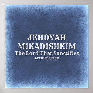 Jehovah Mikadishkim Poster