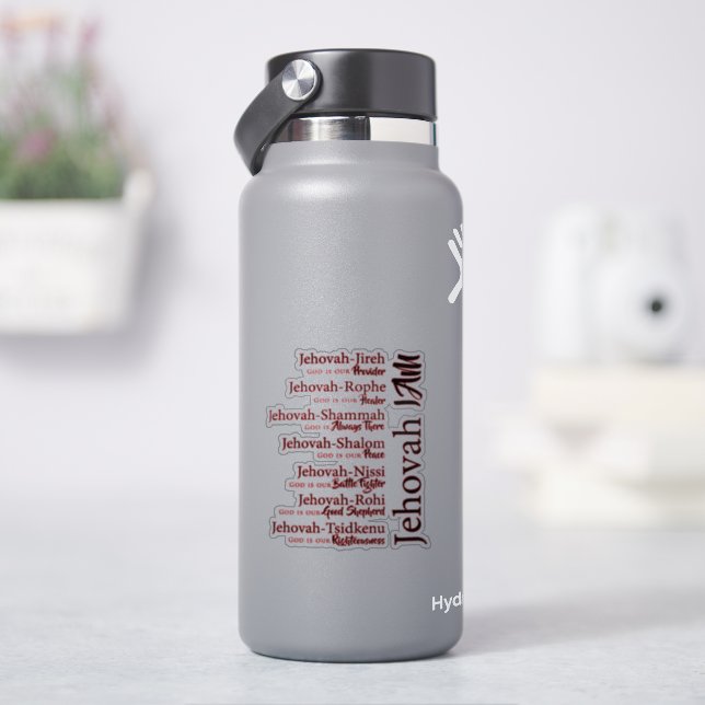 Jehovah names aufkleber (HydroFlask)