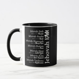 Jehovah names tasse