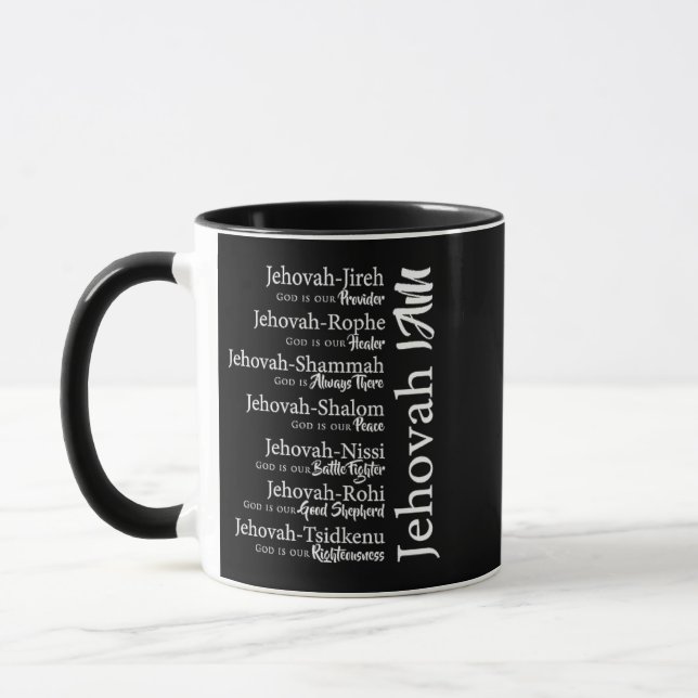 Jehovah names tasse (Links)