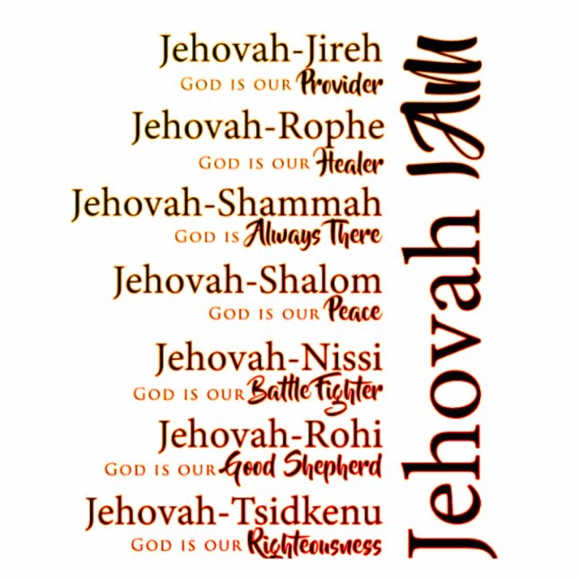Jehovah nennt Goldschnitt-Magnet Fotoskulptur Magnet (Vorne)