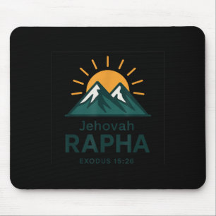 Jehovah Rapha Christlicher Glaube Berg Bibelvers Mousepad
