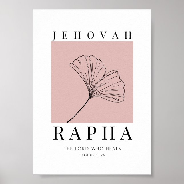 Jehovah Rapha Printable Poster (Vorne)