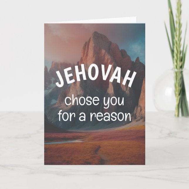 Jehovah wählt Sie aus einem Grund aus | JW Karte (Vorderseite)