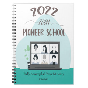 Jehovah Witness Zoom Pioneer School 2022 Notizblock