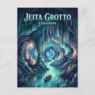 Jeita-Grotte Libanon Postkarte