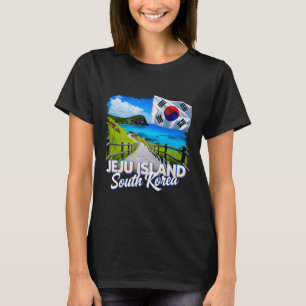 Jeju-Insel Südkorea Land Reise Urlaub Ko T-Shirt