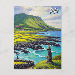 Jeju Island South Korea Travel Postkarte