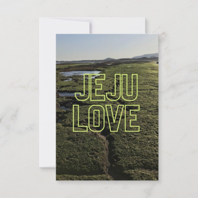 Jeju Liebe - Jeju - Jeju Island - Südkorea Dankeskarte (Vorderseite)