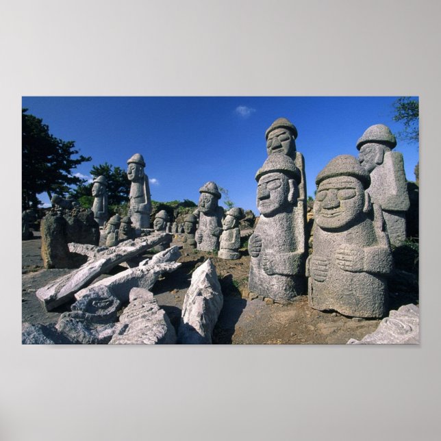 Jeju Stone Großvaters Statues Harubang Poster (Vorne)