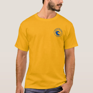 Jekyll Island Blue Ocean Wave Circle Design T-Shirt