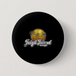 Jekyll Island Ga 70er Retro-Angeln Bootfahren Stra Button