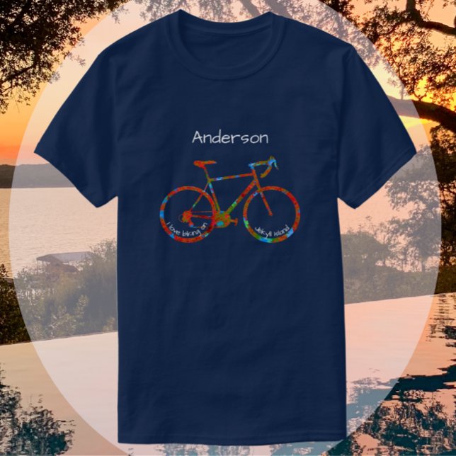 Jekyll Island Georgia I Love Vélo T-Shirt (Créateur téléchargé)