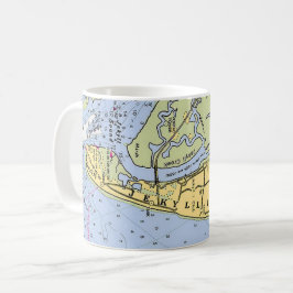 Jekyll Island Georgia Küstenkarte Tasse