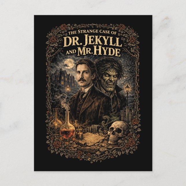 Jekyll und Hyde Postkarte (Vorderseite)